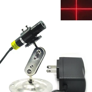 650nm 100mW Focusable Red Cross Laser Diode Module 5V Adapter Holder 16x68mm - Picture 1 of 8