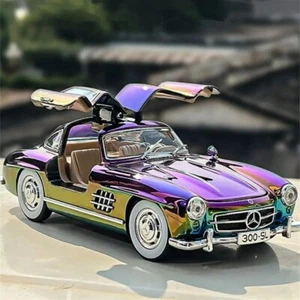 1:24 Benz's 300SL Alloy Classic Car Model With Sound & Light Collection Toy Gift - Picture 1 of 12