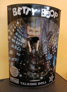 Talking Betty Boop Doll Vintage 1998 12" Doll in Black Starry Dress New in Box - Picture 1 of 10