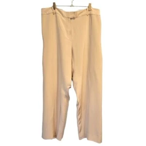 Peggy Jennings High Rise Straight Leg Lined Silky Trouser Hose Blush Pink XL - Bild 1 von 9