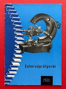 DDR Broschüre Prospekt CARL ZEISS JENA 1956 Zahnrad Prüfgerät ( F21850 - Bild 1 von 12