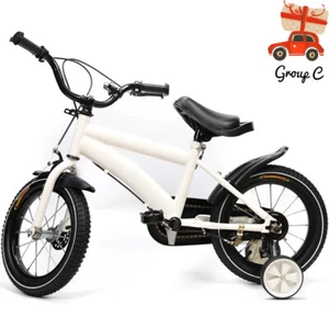 14" White Bike Boys & Girls Bicycle with Training Wheels For 3/4/5/6 Years Old! - Picture 1 of 11