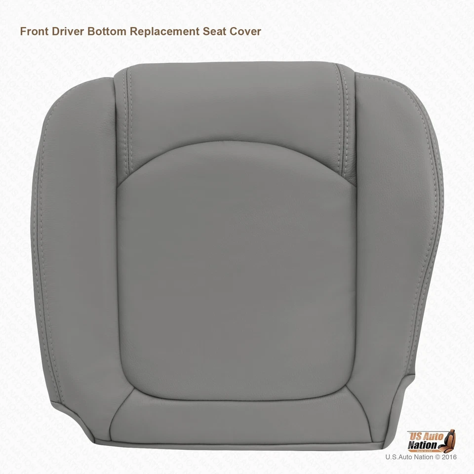 Chevy Traverse 2009 2010 2011 2012 parte inferior del conductor cubierta de asiento de cuero genuino gris Foto 1 de 4