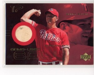 Scott Rolen 2000 Upper Deck Game Ball Card