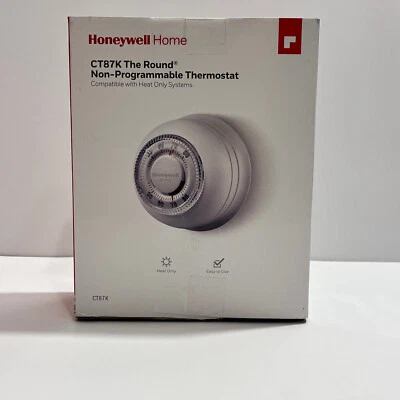 El termostato redondo Honeywell Home modelo CT87K Foto 1 de 3
