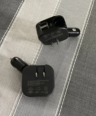 2PCS Car Charger 2-Port USB 5V=1A INPUT 12V-24Vdc 0.35A. #N5 - Image 1 of 4