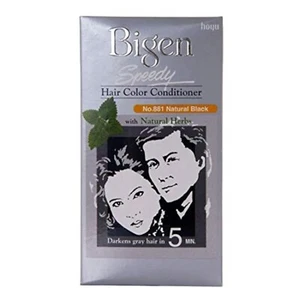 Bigen Speedy Hair Color 881 Natural Black For Unisex Long Expiry FREESHIP 80gm - Picture 1 of 3