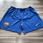 FC Barcelona Nike Total 90 T90 Football Shorts Blue 2000's ? UK SIze M Medium