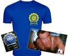 T-Shirt Die hart inspiriert John McClane Polizeiabzeichen Siebdruck