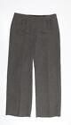 Asda George Womens Brown Polyester Trousers Size 12 L28 in Regular