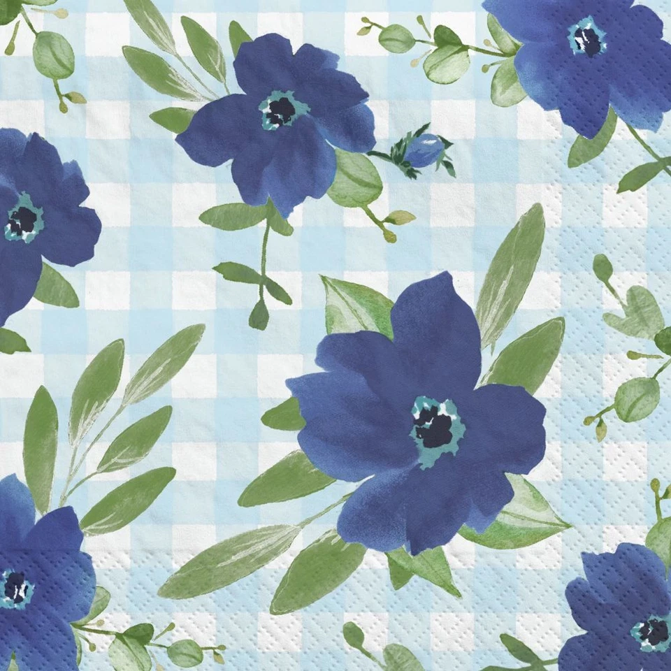 Servilletas de papel para bebidas Baby In Bloom Sweet Baby Boy 16 por paquete de ducha de 5" x 5" Foto 1 de 1