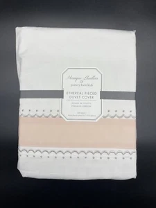 POTTERY BARN MONIQUE LHUILLIER ETHEREAL PIECED FULL/ QUEEN DUVET NEW W TAGS - Picture 1 of 3