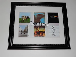 Póster grande enmarcado de portadas de álbum Pink Floyd 1971-1979 The Wall, DSOTM 24" por 20" - Imagen 1 de 1