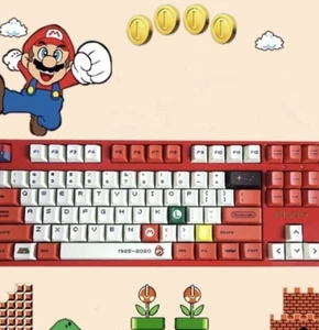 Mario Themed Cherry Profile Keycap Set Mechanical Keyboard Geek - Picture 1 of 8