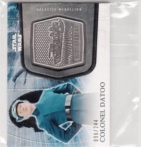 Topps Star Wars Force Awakens Series 2 Silver Medallion #22 Colonel Datoo /244 - Picture 1 of 1