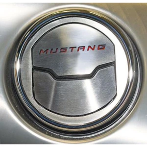 A/C Vent Trim Black Brushed Vinyl "Mustang" Inlay 9p for 15-16 Mustang [Brushed] - Picture 1 of 3