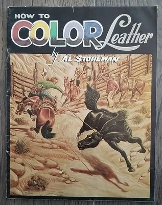 复古 How To Color 皮革 Al Stohlman Craftool Co 皮革工艺书 — 第 1/4 张图片
