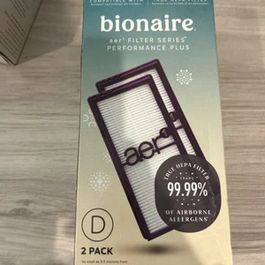 Filtros purificadores de aire alérgenos Bionaire AER1 para Bionaire & Holmes, púrpura, paquete de 2 - Imagen 1 de 3