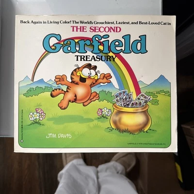 1983 "The Second Garfield Treasury" By Jim Davis Vintage Comic Book Foto 1 de 4