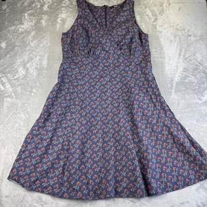 eShakti Women's 1X-18W Floral Print Sleeveless V-Neck Dress Casual (1317) - Picture 1 of 11