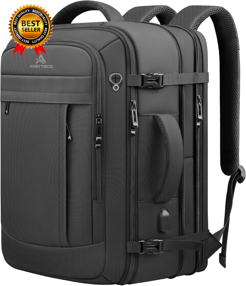 Mochila de Viaje 50L Expandible Extra Grande Mochila para Laptop Mochila de Transporte Foto 1 de 4