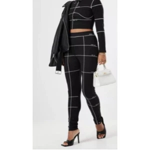 Leggings negros recortados Missguided Lissy Roddy talla 2 - Imagen 1 de 9