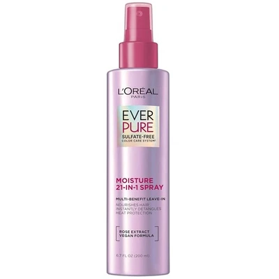 L’Oreal Paris EverPure 21-in-1 Leave-In Conditioner 6.7 fl oz Sulfate Free for - Image 1 of 4
