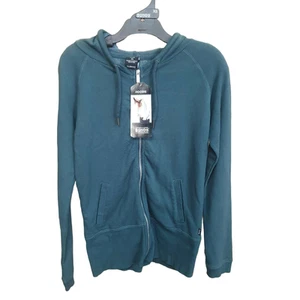 Bonds Women Neat Fit Hoodie Zip Up Comfy Green Ice - Xs - Picture 1 of 3