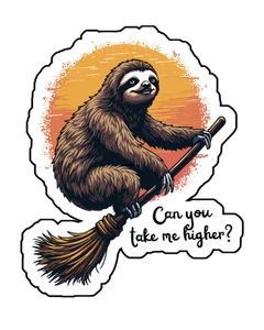 Creed Sloth #2 Retro Meme Custom Vinyl Die Cut Sticker 3.5x2.5 - Picture 1 of 1