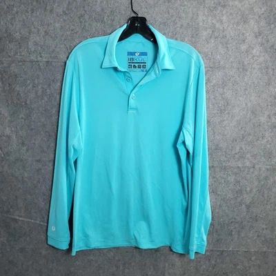 IBKUL Mujer Manga Larga Polo Turquesa Golf Atlético Top Pequeño Foto 1 de 4