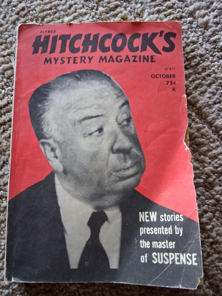 vintage Alfred Hitchcock's Mystery Magazine October 1972 Vol 17, No 10 Suspense - Image 1 of 1