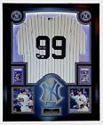 Aaron Judge Signed & Framed Jersey W/Brsuhed Aluminum, LED'S & 2 PSA10 Rookies. 