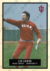 Lee Corso Custom Art Football Card 1951 Topps Magic Design Hoosiers - Picture 1 of 1