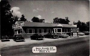 ULMERS, SOUTH CAROLINA - DAVE'S RIVERSIDE ROADSIDE GRILL - OLD POSTCARD - Picture 1 of 2