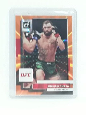 Michael Chiesa 2023 Donruss UFC - Holo Orange Laser #185 - - Image 1 of 2