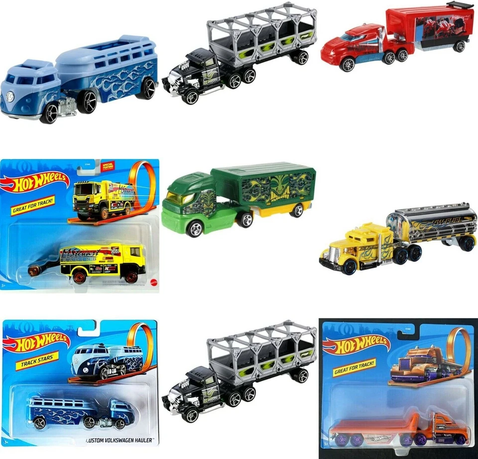 Assortimento camion HOT WHEELS Track Stars Haulers pressofusi 1:64 - scegli... - Immagine 1 di 1