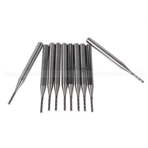 Molde de brocas de grabado de fresa de extremo de carburo de 10 x 3,175 mm borde de corte PCB CNC de 1,2 mm - Imagen 1 de 2