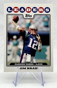Tom Brady 2008 Topps League Leaders #286 New England Patriots - Picture 1 of 2