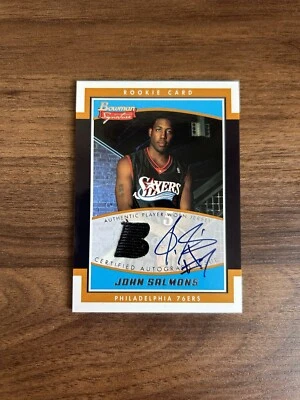 Parche de radiocontrol automático Bowman Signature John Salmons Rookie 2002-03 RPA/999 #SE-JS 76ers Foto 1 de 2