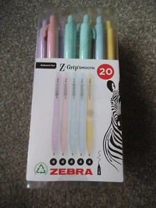 ZEBRA - Z-Grip Smooth Kugelschreiber - 20er Pack - SCHWARZE TINTE ⭐️⭐️⭐️⭐️ ✅️ - Bild 1 von 2