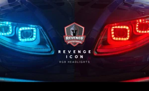 ICON EV Golf Cart Headlights with RGB Bluetooth Accent Lights - Picture 1 of 10