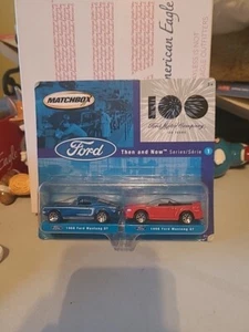 Matchbox Ford Mustang Motor Company 100 Years Then and Now Series 1 set of 2 - Picture 1 of 6