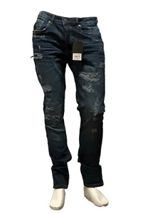 Neu! Herren M Society Straight Fit Jeans Dk Indigo Denim (Taifun) Skinny 80384 - Bild 1 von 11