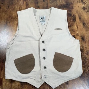Military outpost USA Army Paragon Men s Vest US made Small Tan metal buttons - Picture 1 of 8