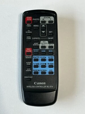 Videocámara inalámbrica Canon WL-D74 control remoto original OEM - probada Foto 1 de 3