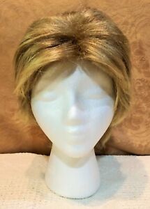 Louis Ferre Original Short Straight Layered Blond Wig Pre-Owned