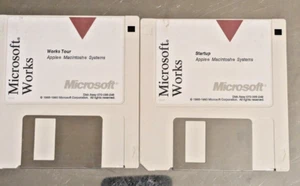 Software de base de datos Word vintage Microsoft Works versión 4.0 para Macintosh - Imagen 1 de 5