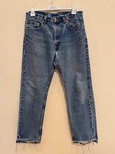 Vintage Levi's 505 Light Wash Denim Jeans Size 34X29 - Picture 1 of 9