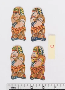 4 tarjetas de juego vintage Menko béisbol japonés Waseda universidad arte pop; C - Imagen 1 de 2