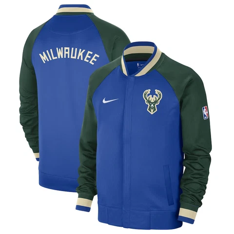 New Milwaukee Bucks Nike City Edition Showtime Therma Flex Full-Zip Jacket Men's Cover